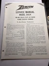 Zenith Model D424 Chassis 1WDR40 Solid State Ac Radio Service Manual 1968. Fixed Price $12.00.