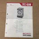 Sony 7FC-89W Original Service Manual. Fixed Price $15.71.