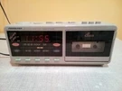 Vintage Soundesign Am/fm Cassette Player Digital Clock Radio Model 3826SGY. Fixed Price $17.99.