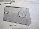 Motorola L12G & L12N Transistor Radio Photofact. Fixed Price $6.50.