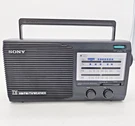 Sony ICF-34 Portable Radio Band Am Fm Tv Weather Plug-in & Batteries Works. Fixed Price $17.00.