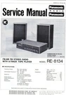 Panasonic Service Manual For RE-8134. Fixed Price $22.99.