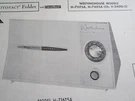 Westinghouse Models H-715T5A & H-716T5A Radio Photofact. Fixed Price $6.00.