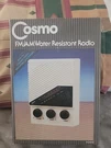 Nos Vtg Cosmo R-2410 Water Resistant Portable Am/fm Radio Boats, Shower,pools. Fixed Price $29.95.