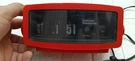Vintage National Panasonic Flip Clock Radio RC-1085B Red. Fixed Price $150.00.
