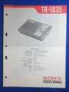 Sony TR-1835 Service Manual Original Factory Issue Good Condition. Fixed Price $17.23.