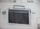 Cbs Columbia 5220 Portable Radio Photofact. Fixed Price $5.00.