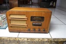 1940 Montgomery Wards Airline 04BR-720A Wood Tube Radio Works Good Shape. Fixed Price $161.50.