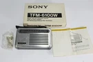 Vintage Sony TFM-6100W Fm/am Transistor Radio Box And Manual Needs Work. Fixed Price $18.99.