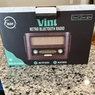 Fuse Real Wood Exterior Vintage Retro Bluetooth Radio Wireless Model RAD-V2. Fixed Price $69.99.
