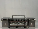 Vtg Crown SZ-2100 Stereo Radio Cassette Double Deck W/ Detach Speakers; Works. Fixed Price $129.00.