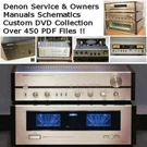 Denon Service Manuals, Owners Schematics,custom Collection Hifi Repair Pdf Dvd. Fixed Price $12.97.