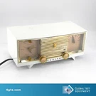 Zenith B516W Plastic Tube Table Clock Radio White Circa 1958. Fixed Price $35.00.