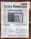 Panasonic RF-935C Radio Service Manual *original*. Fixed Price $19.97.
