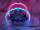 Vintage Hypersonic Retro Neon Acrylic Lighted Am/fm Radio Model 8802C Flaw. Fixed Price $199.99.