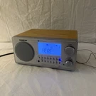 Sangean HDR-18 Radio/fm-stereo/am Wooden Cabinet Table Top Silver. Fixed Price $90.00.