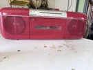 Vintage Sharp QT-50 Red Boombox Amfm Cassette Player Working 80SRETRO Radio. Fixed Price $156.00.