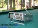 Vintage 1980 Sanyo Model Tpm 2175, 2" Transistor Micro Tv, Radio With Clock. Fixed Price $84.95.