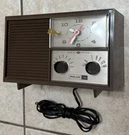 1960'S Ford Philco Am Solid State Radio With Clock Timer Model S-790 Br Tested. Fixed Price $39.99.