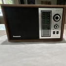 Panasonic RE-6286 Solid State Fm/am Tabletop Radio Wood Grain Case. Fixed Price $40.00.
