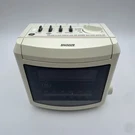 Vintage 7-4606WHA Am/fm Alarm Clock Radio White Retro Cube Works Great!. Fixed Price $19.99.