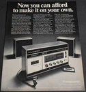 1971 Print Panasonic Just Slightly Ahead Our Time RS-253S Fm Cassette Radio. Fixed Price $10.98.