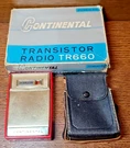 Vintage Pocket Continental Am Red Transistor Radio Model TR-660 Power-pac Works!. Fixed Price $48.74.
