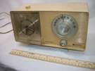 Vintage General Electric Solid State Clock Radio Honey Beige C1461-B. Fixed Price $39.95.