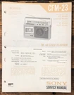 Sony CFM-23 Radio Cassette Revised Service Manual *original* #2. Fixed Price $14.97.