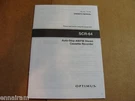 Radio Shack Tandy Optimus Auto-stop Am/fm Stereo Cassette Recorder SCR-64 Manual. Fixed Price $30.96.