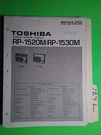 Toshiba RP-1520M 1530M Service Manual Original Repair Book Radio. Fixed Price $27.50.