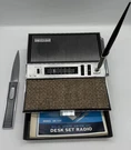 Vntg DR-500 Diplomat By Peerless Desk Top Am/fm Radio W/letter Opener. Tested. Fixed Price $29.99.