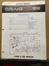Original Craig Service Manual For Radios Receivers Tape Decks Select One. Fixed Price $6.98.