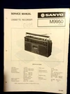 Sanyo M9950 Cassette Recorder Original Service Repair Manual. Fixed Price $15.95.