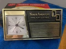 Vintage North American Travel Alarm Clock Transistor Radio W/box/guide 60. Fixed Price $24.99.