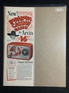 1950 New Hopalong Cassidy Radio By Arvin 5.5X14" Print Fn 6.0 Model 441T. Fixed Price $20.25.
