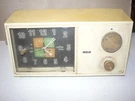 Rca Retro "coffee Time" Kitchen Am Radio Clock Model Rzd 404Y Orig. Parts Knob. Fixed Price $22.50.