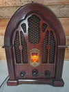 Vintage Cathedral Am/fm Radio Model 7-4100JA Reproduction 1920'S Working. Fixed Price $55.00.