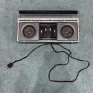 Vintage General Electric Mini Boom Box Model #7-2450A. Tested/works.. Fixed Price $30.99.