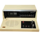 Montgomery Ward 1970S Airline Flip Clock Radio Model GEN-1983A Cream Colored. Fixed Price $40.00.