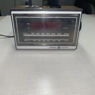 Vtg General Electric Compact Alarm Clock Am/fm Radio 7-4620D Wood Grain Squar. Fixed Price $24.87.