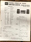 Toshiba RH-405X Radio / Stereo Service Manual *original*. Fixed Price $14.97.