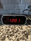 Timex T121 Purple/black Digital Alarm Clock With .7" Red Display No Batteries. Fixed Price $12.00.