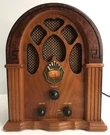 Retro Crosley Cathedral Style Am/fm Radio CR31 Wooden Cabinet Works Great!. Fixed Price $39.99.