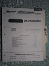 Sharp DX-Z1000 Bk Service Manual Original Repair Book Stereo Cd Player. Fixed Price $25.00.