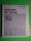 Toshiba RP-1540M Service Manual Original Repair Book Solid State Radio. Fixed Price $27.50.