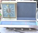 Vintage Sears Silvertone Am Fm Clock Radio Rare Model 7045 Light Beige Read Pls.. Fixed Price $40.00.