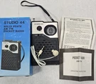Vintage Studio 44 Am/fm Pocket Radio Solid State With Box-hong Kong-works. Fixed Price $14.99.
