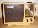 Vintage Sears Silvertone Instant Sound Clock Radio 132.4301 Deep Brown Made Usa. Fixed Price $34.00.