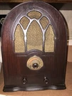 Radio Franklin Model 1-C-101 ? Cathedral Wood , Tube Used. Fixed Price $295.00.